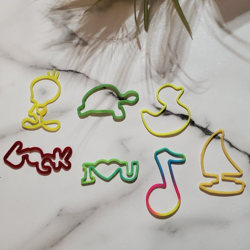 7 Original Silly Bands Silicone Band Bracelets Bundle Tweety Bird